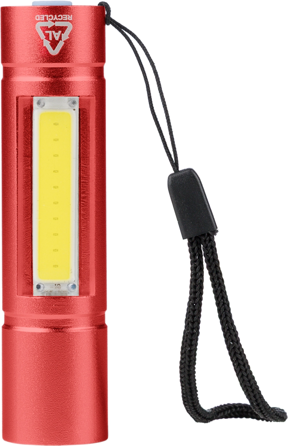 Recycled aluminium COB flashlight