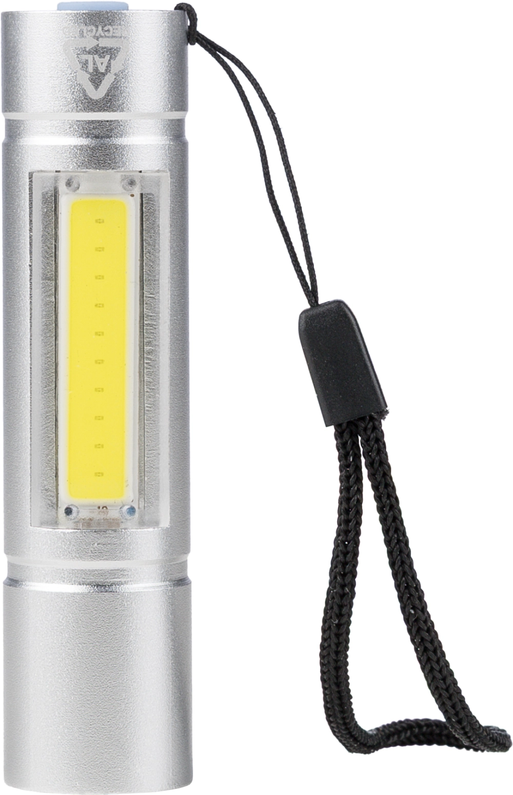 Recycled aluminium COB flashlight