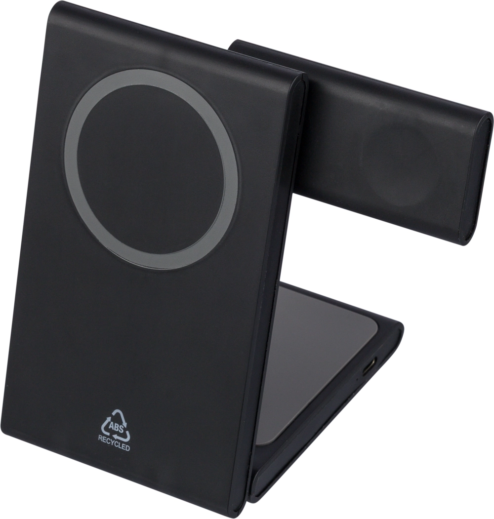 Recycled 3-in-1 magnetic wireless charger
