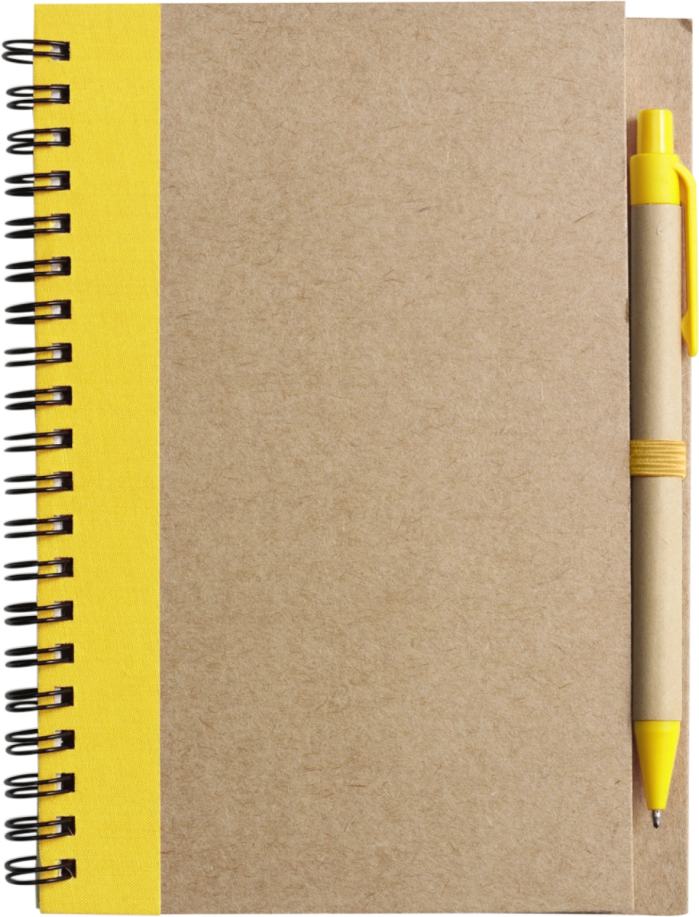 Recycled notebook with ballpen
