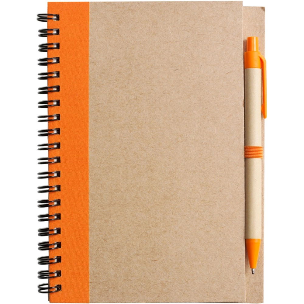 Recycled notebook with ballpen