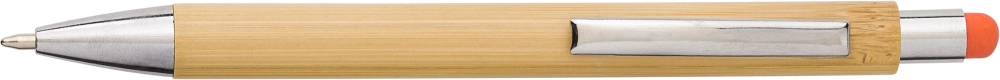 Bamboo and plastic ballpen