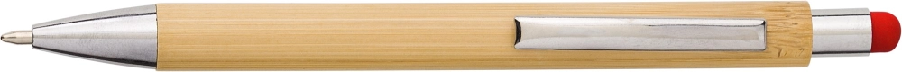 Bamboo and plastic ballpen