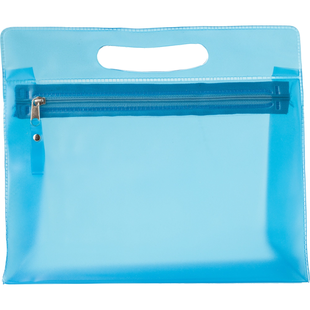 Frosted toiletry bag