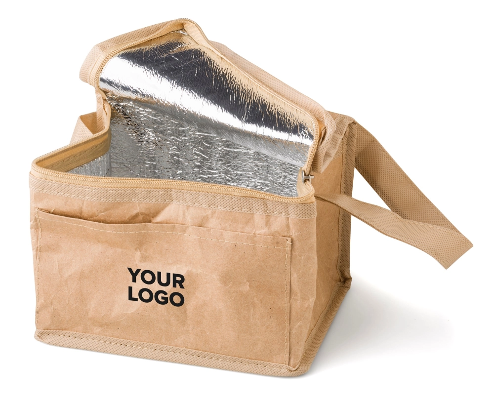 Paper woven cooler bag