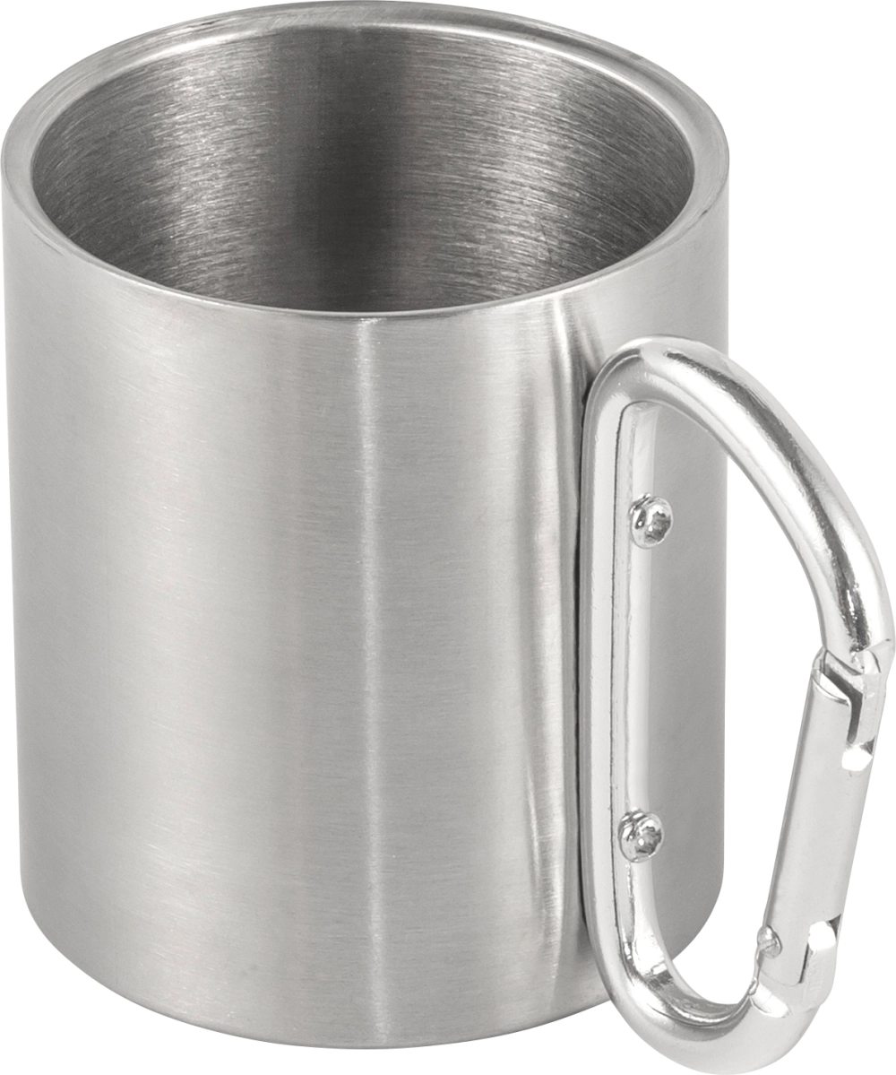 Stainless steel double walled travel mug (185ml)