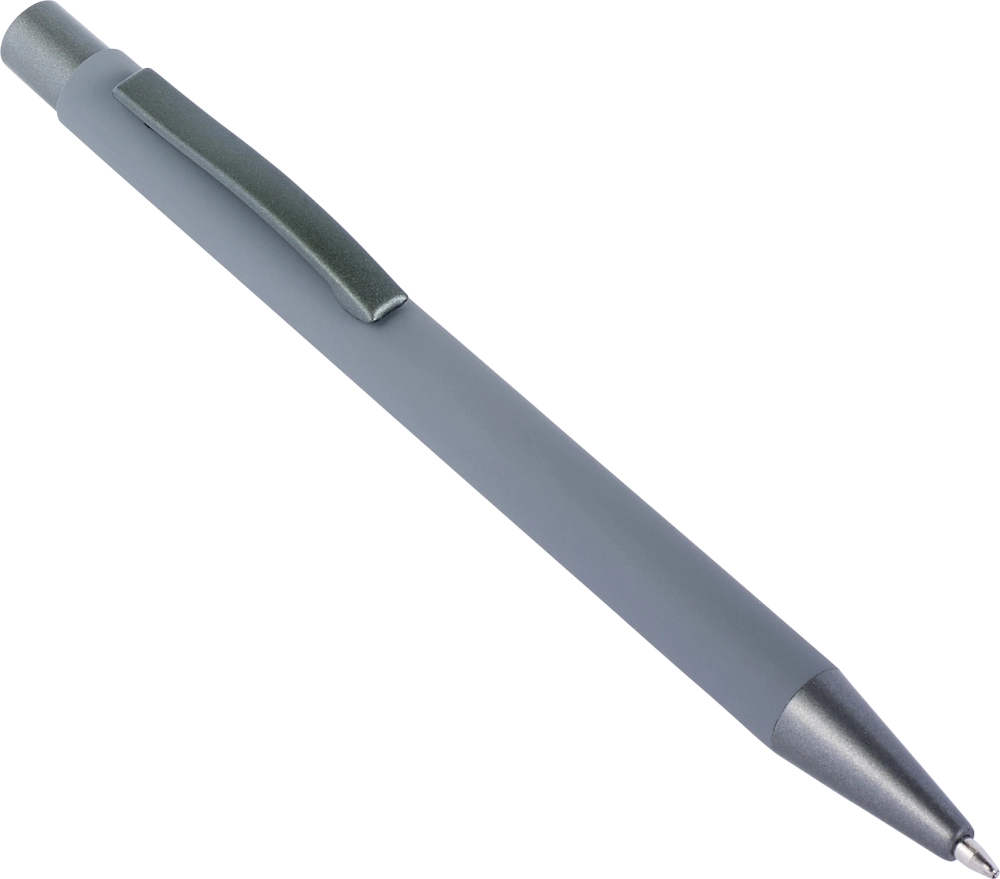 Ballpen with rubber finish