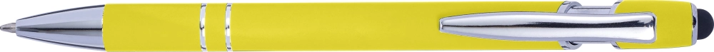 Ballpen with rubber finish