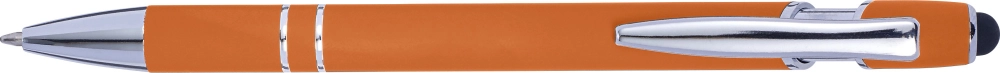 Ballpen with rubber finish