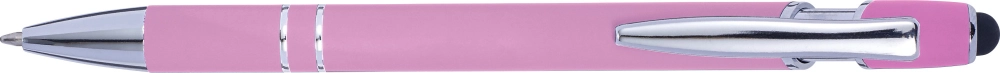 Ballpen with rubber finish