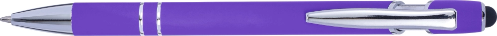 Ballpen with rubber finish