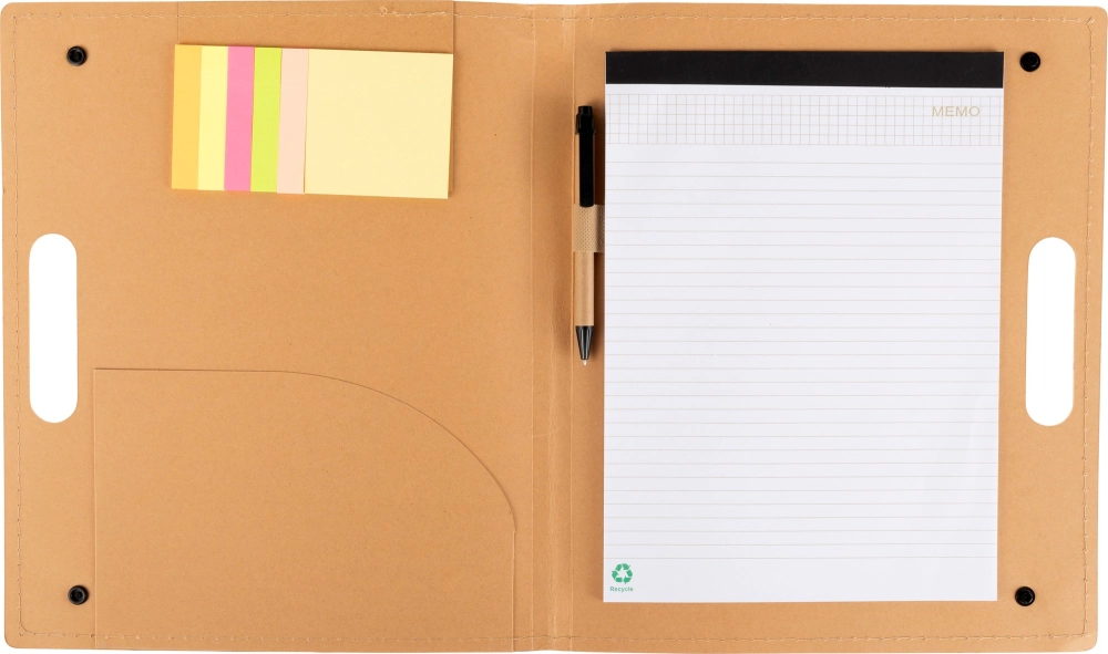 Cardboard writing folder