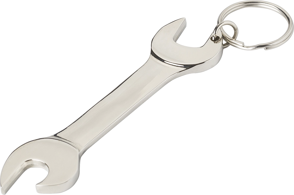 Spanner bottle opener keyring