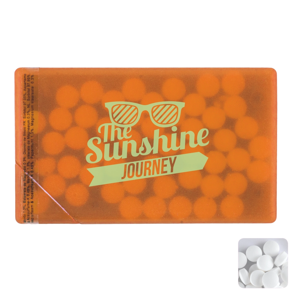 Mint card with sugar free mints