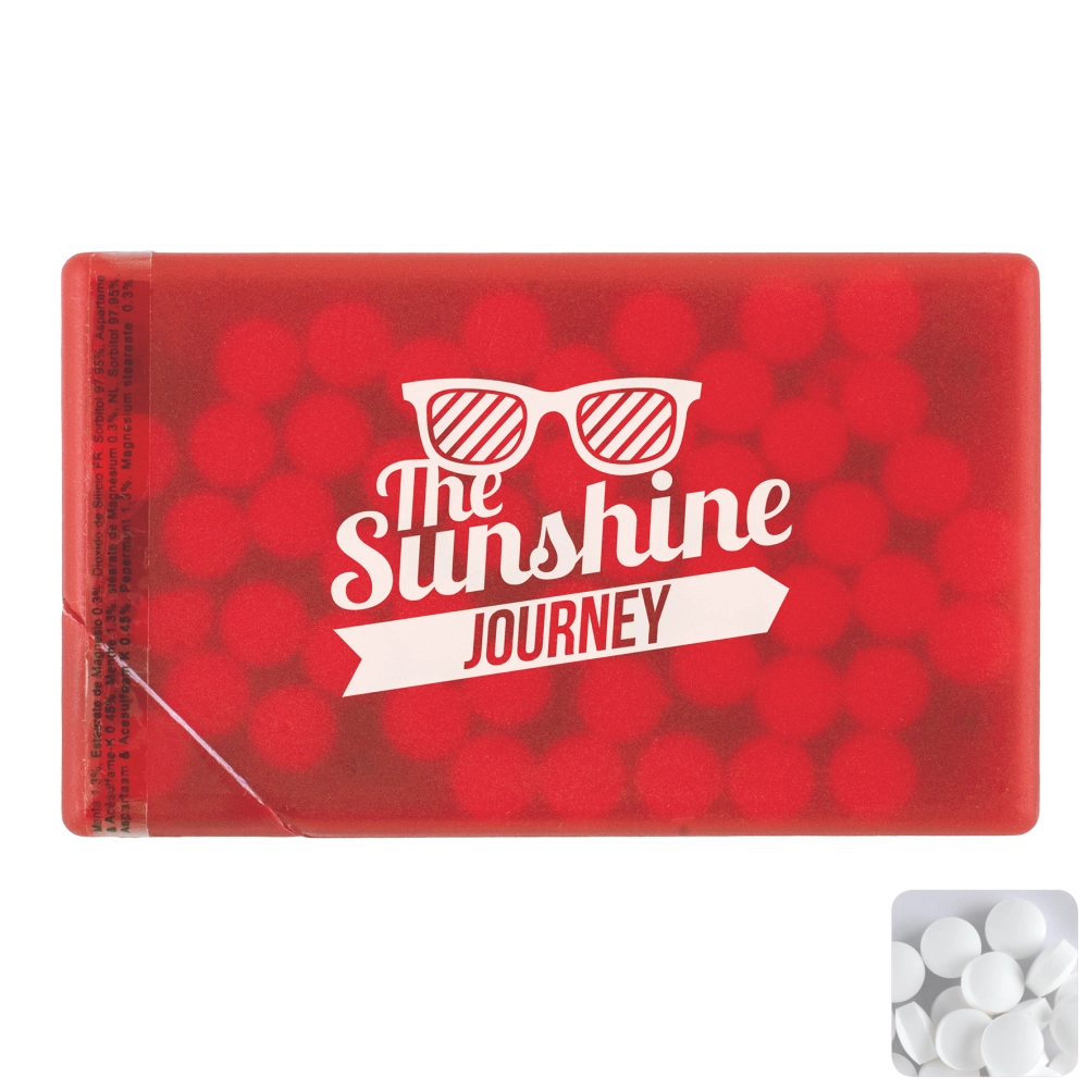 Mint card with sugar free mints