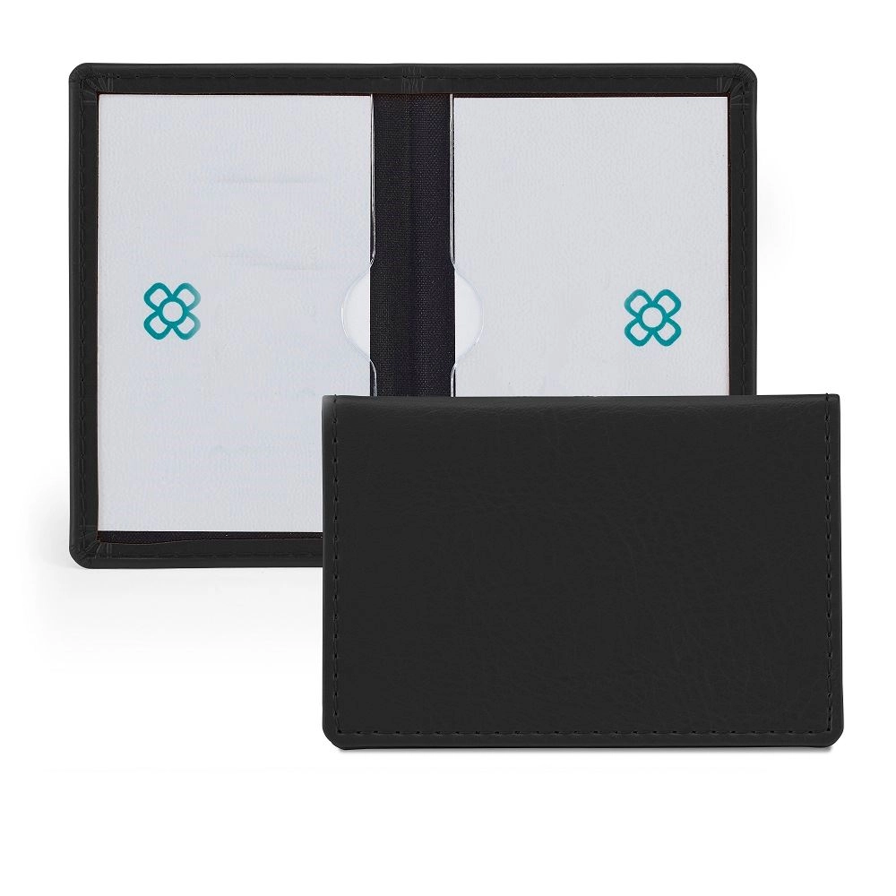 Credit or Travel Card Case in Belluno, a vegan coloured leatherette with a subtle grain.
