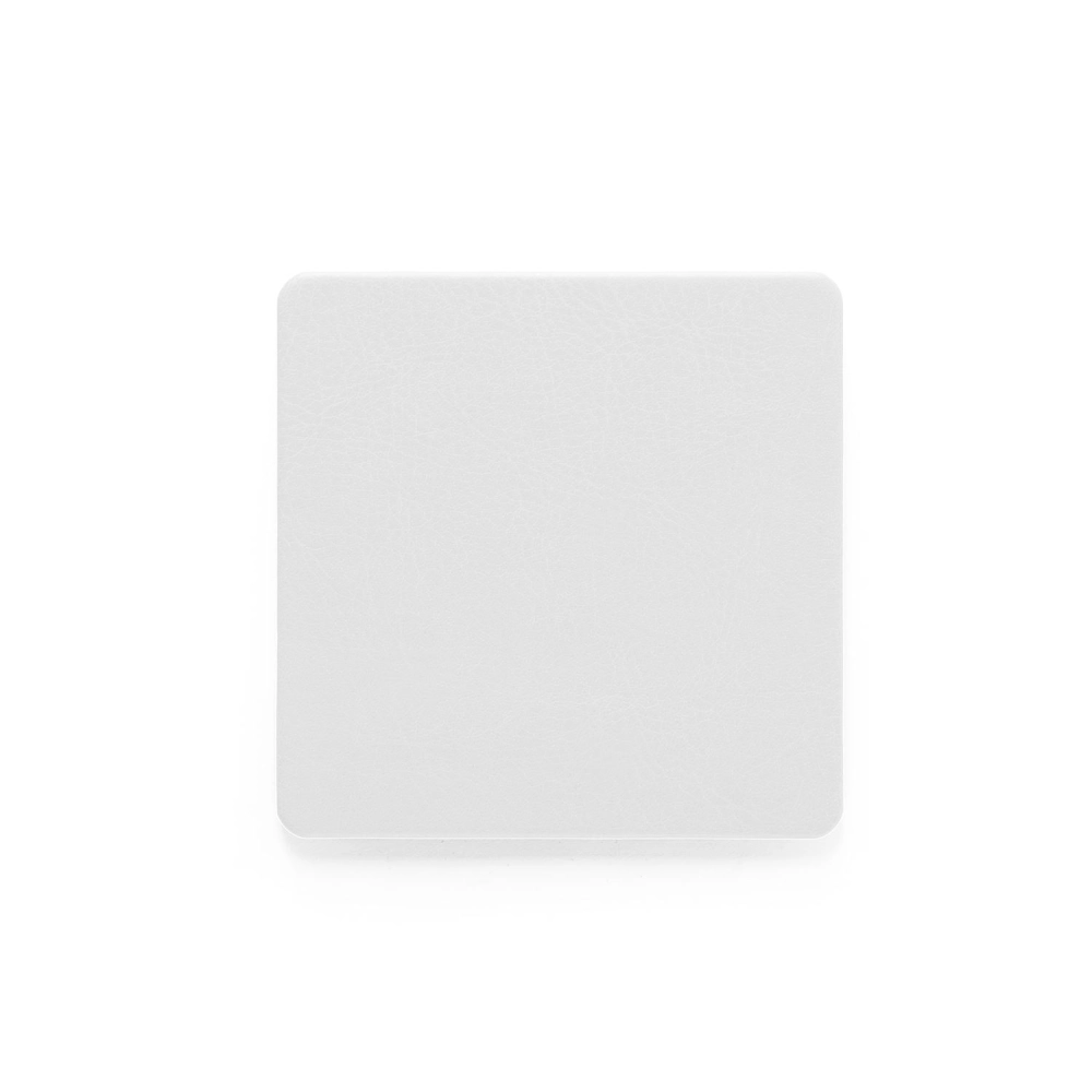  Square Coaster in Belluno, a vegan coloured leatherette with a subtle grain.