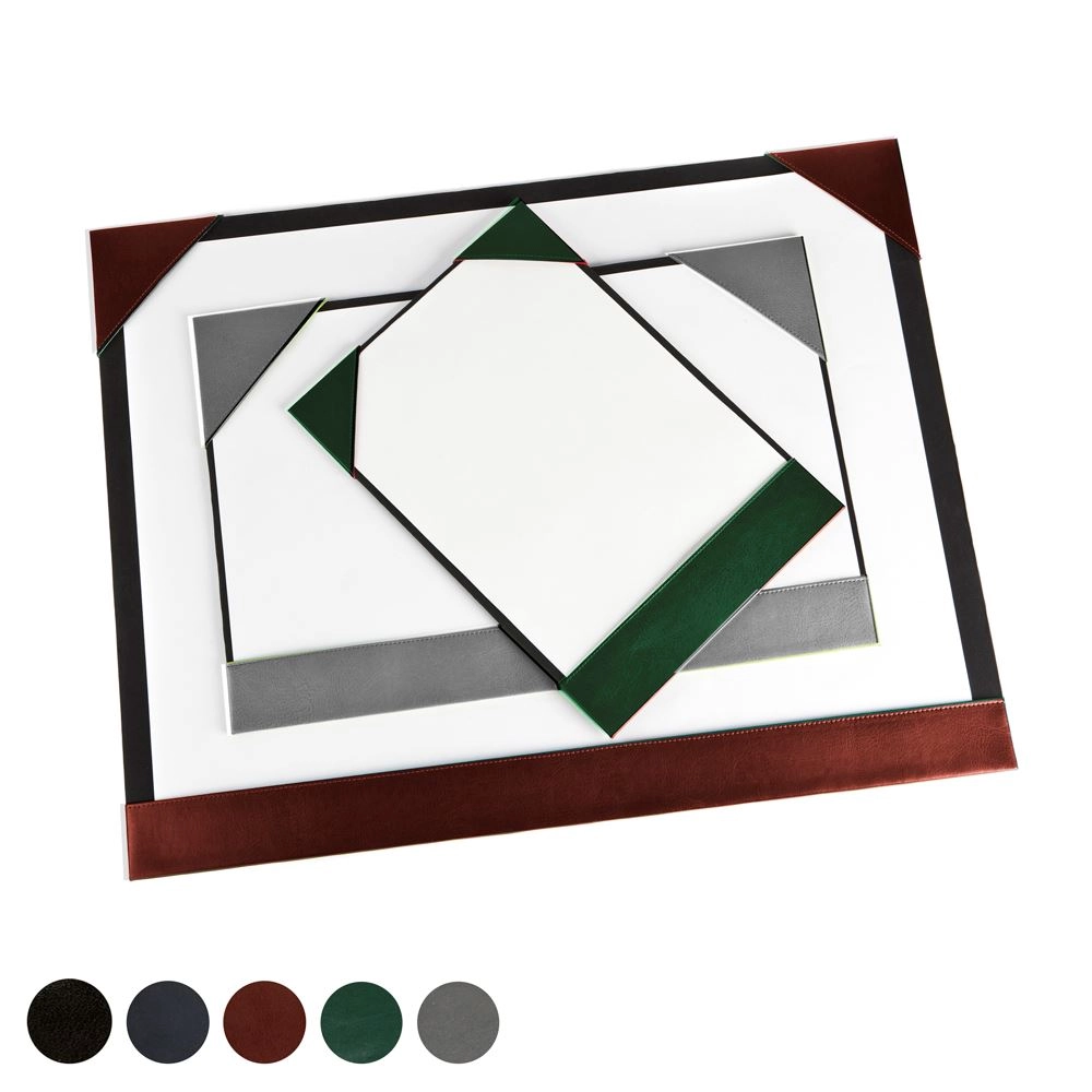 Universal Leather A2 Desk Pad Blotter, made in the UK in a choice of 5 colours.