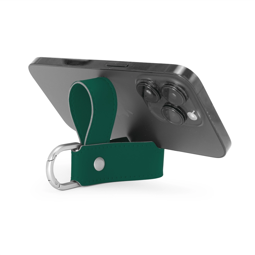 Porto Recycled Stitched Mobile Phone Stand Key Fob