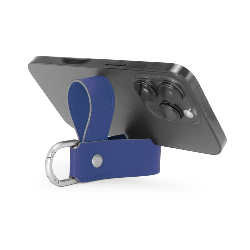Porto Recycled Stitched Mobile Phone Stand Key Fob