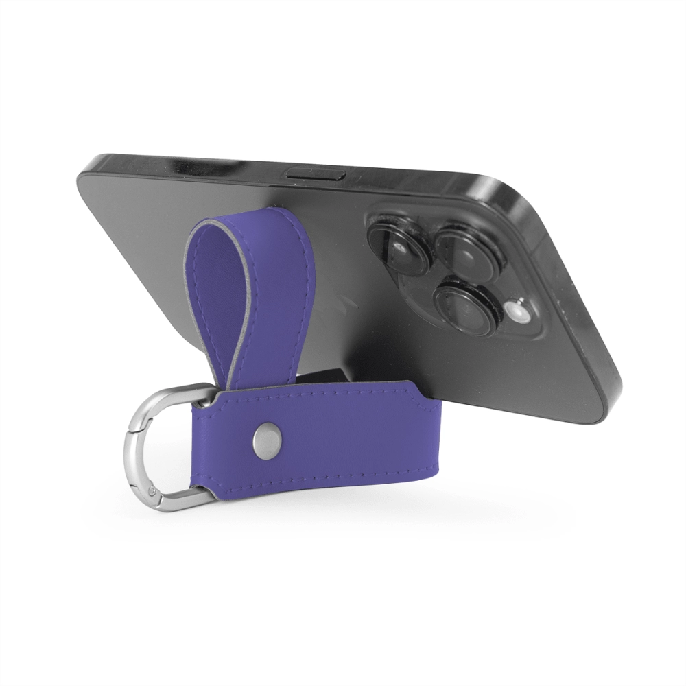 Porto Recycled Stitched Mobile Phone Stand Key Fob