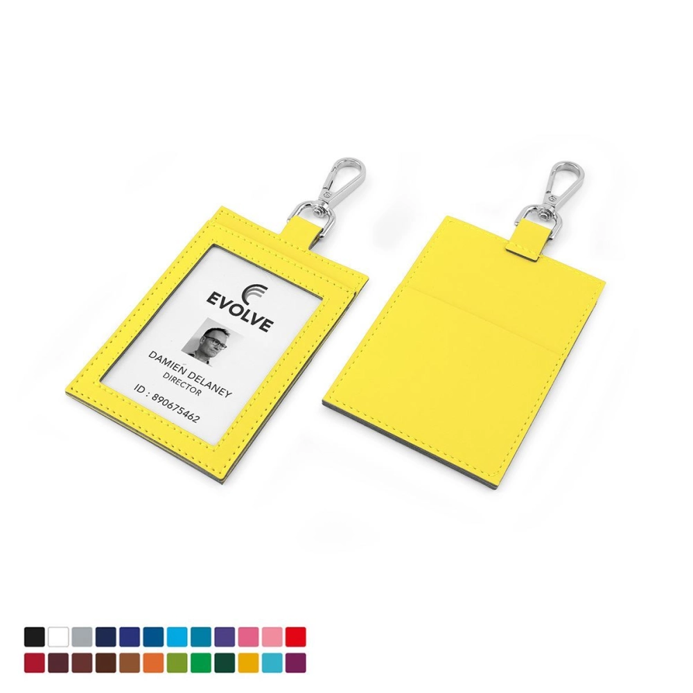 Deluxe ID Card Holder with Pocket in Recycled Porto