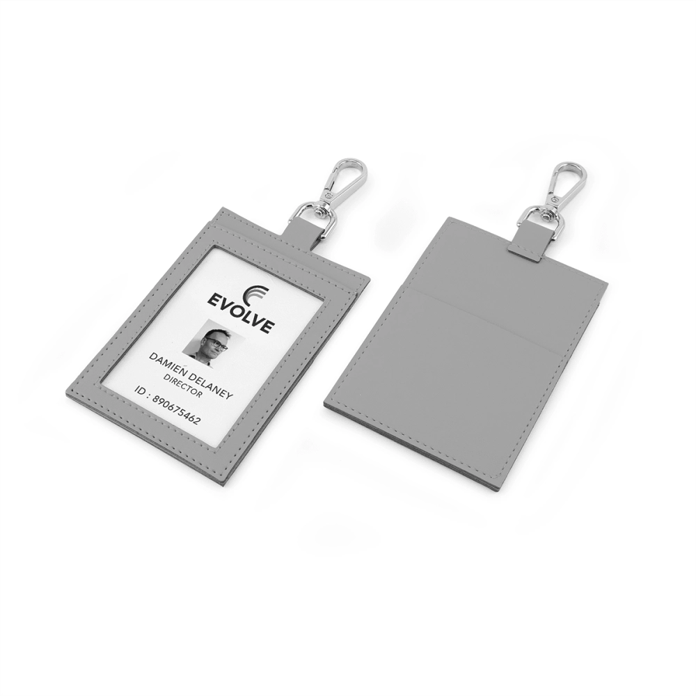 Deluxe ID Card Holder with Pocket in Recycled Porto