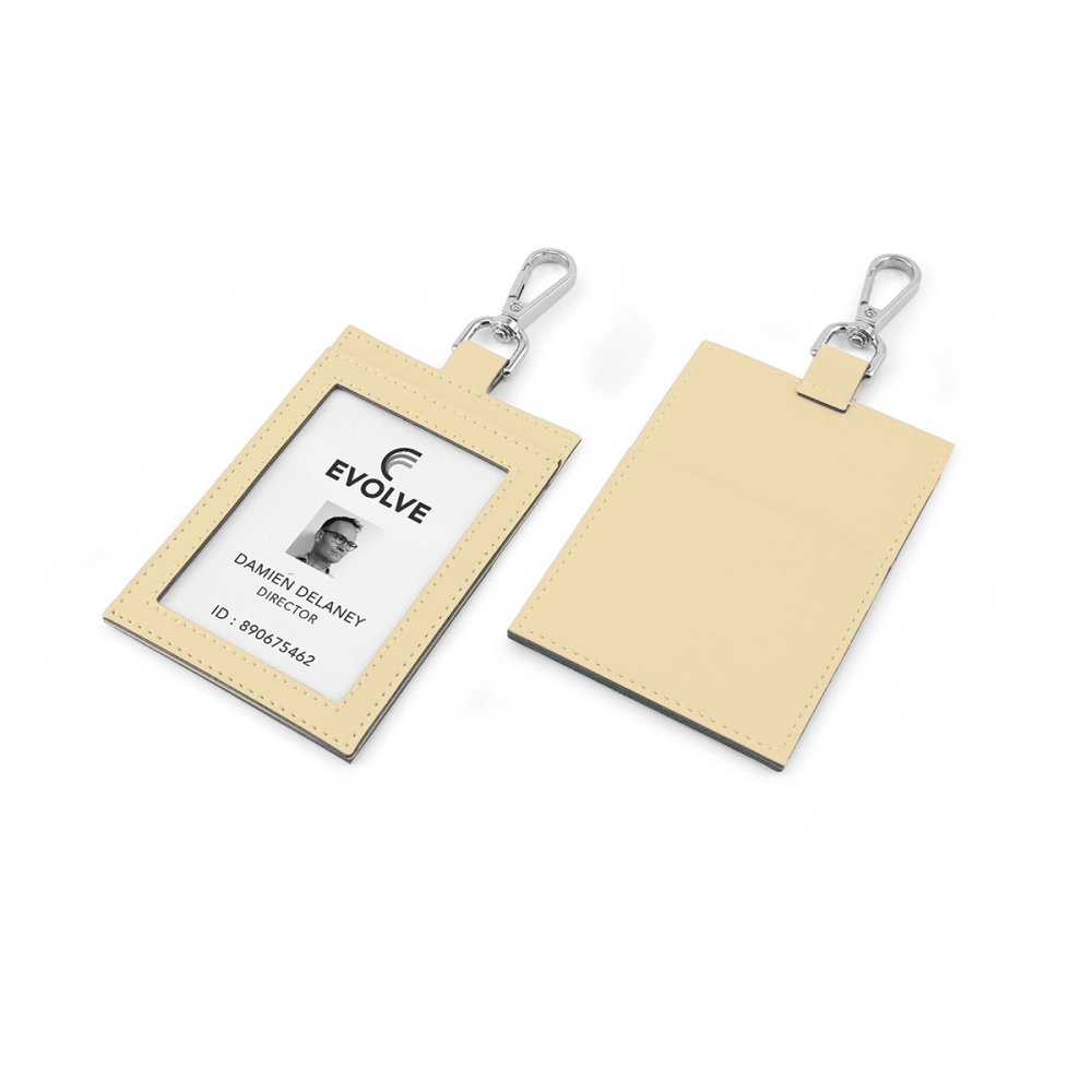 Deluxe ID Card Holder with Pocket in Recycled Porto