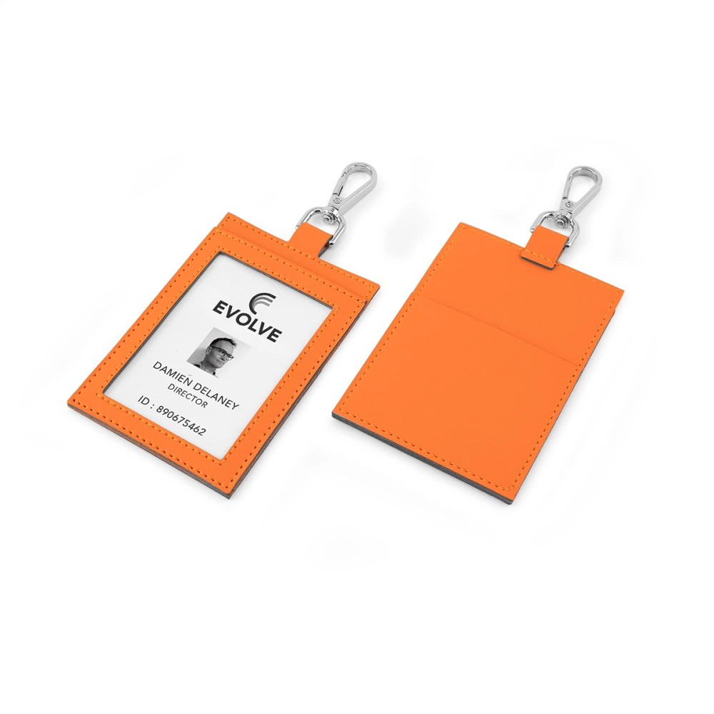 Deluxe ID Card Holder with Pocket in Recycled Porto