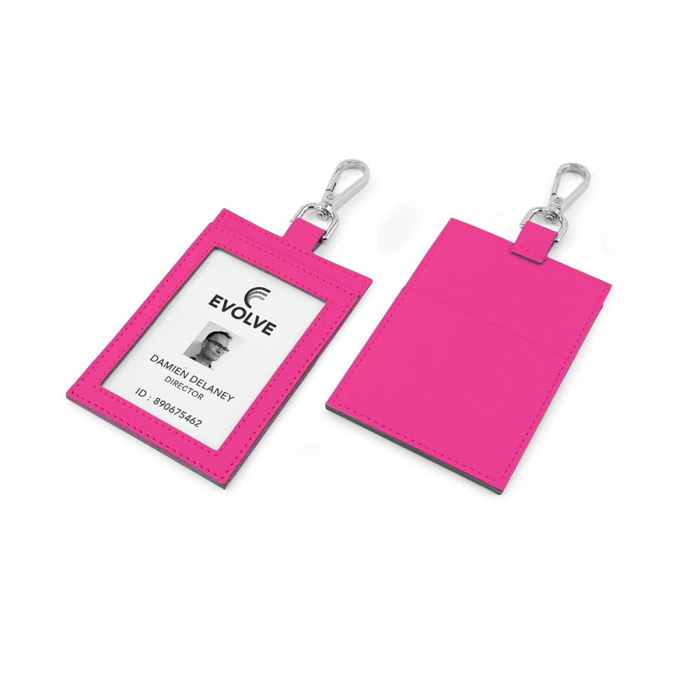 Deluxe ID Card Holder with Pocket in Recycled Porto