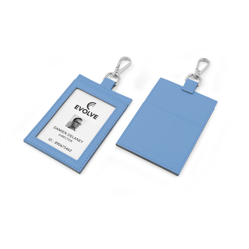 Deluxe ID Card Holder with Pocket in Recycled Porto