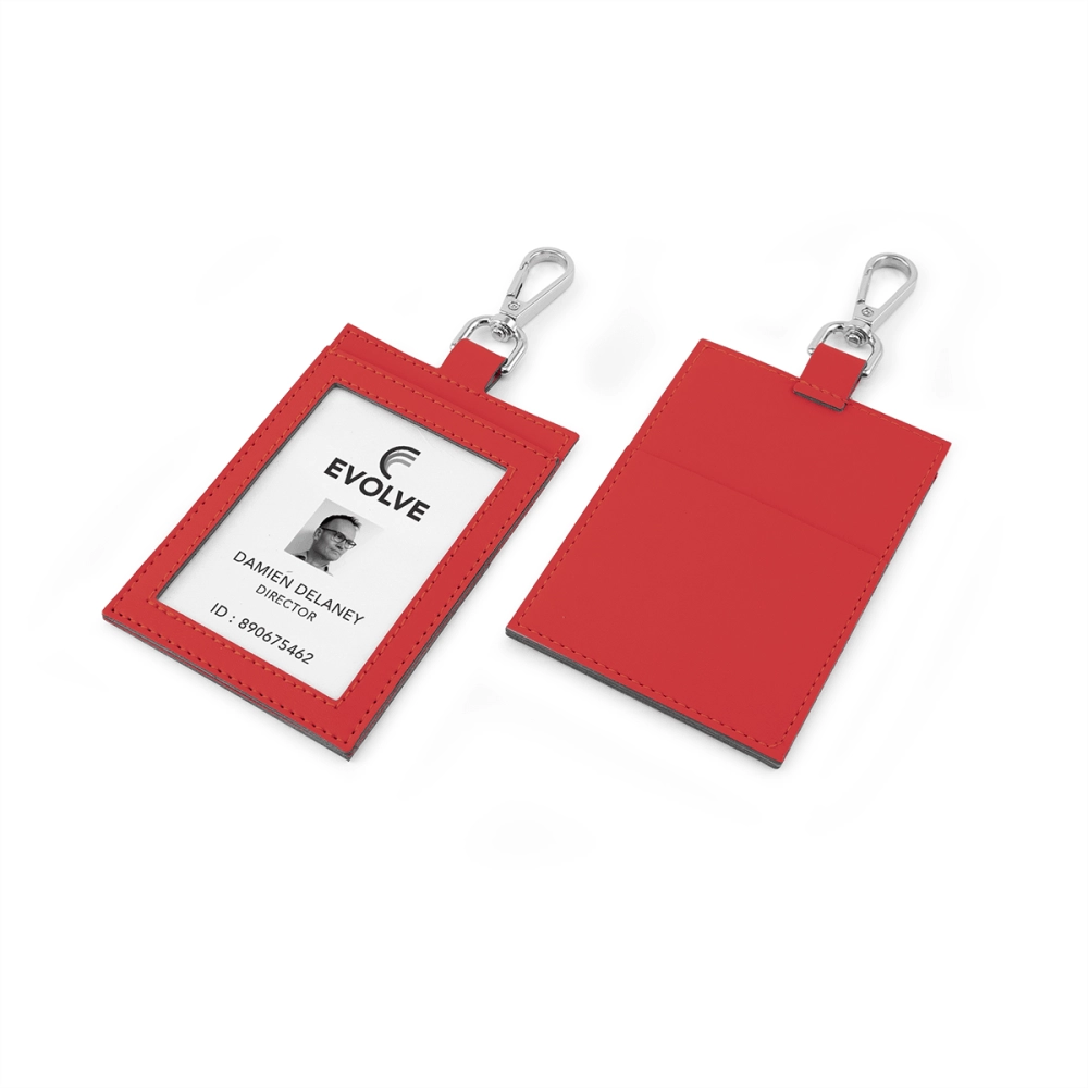 Deluxe ID Card Holder with Pocket in Recycled Porto