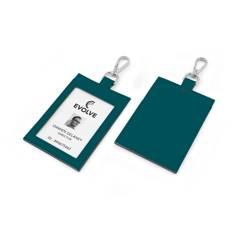 Deluxe ID Card Holder with Pocket in Recycled Porto
