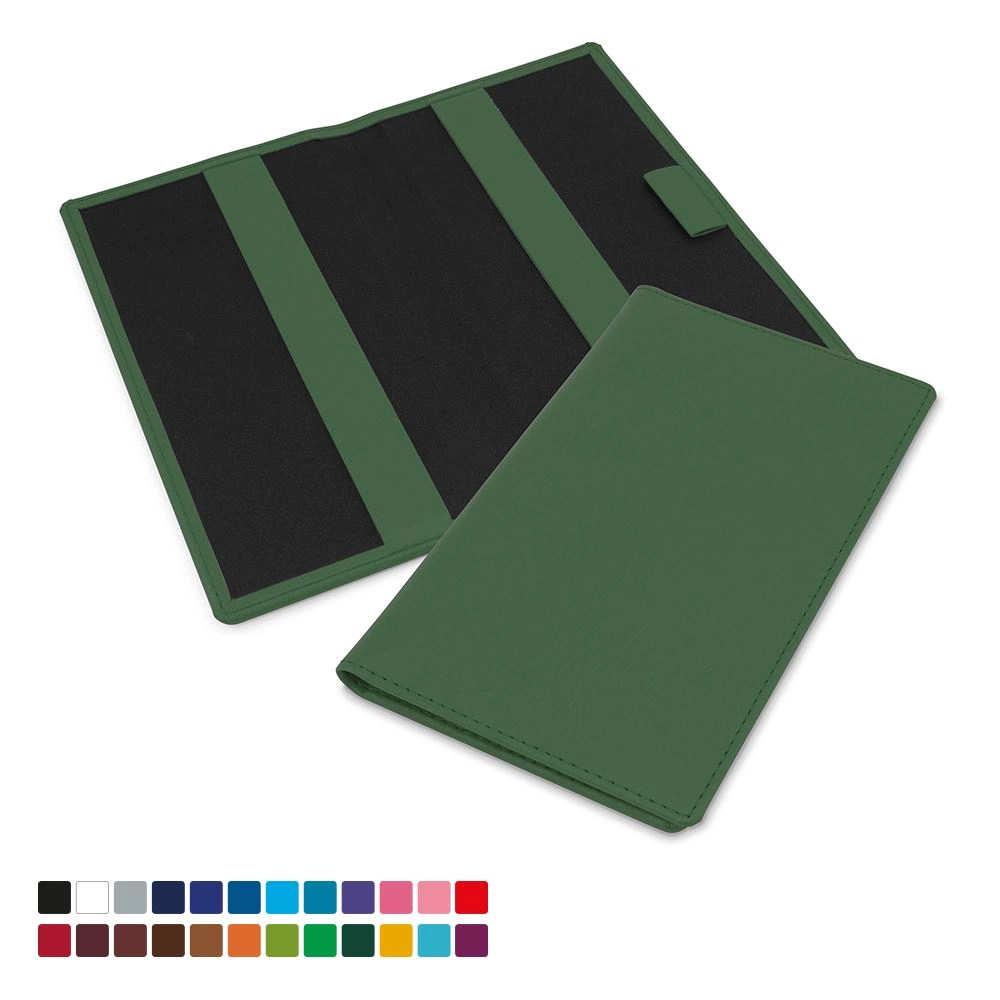 Golf Score Card Holder in Belluno, a vegan coloured leatherette with a subtle grain.
