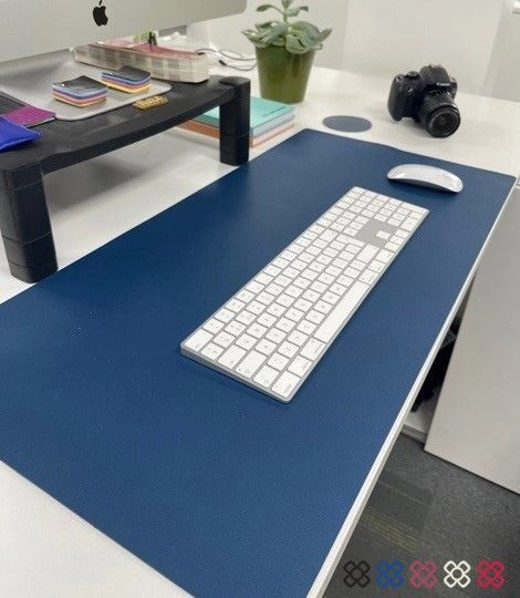 Flexi Desk Mat 390 x 790 mm, finished in Como a quality recycled vegan material