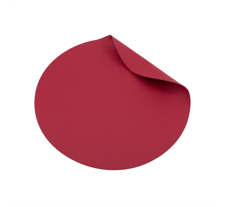 Flexi Round Desk Mat 250 mm, finished in Como a quality recycled vegan material