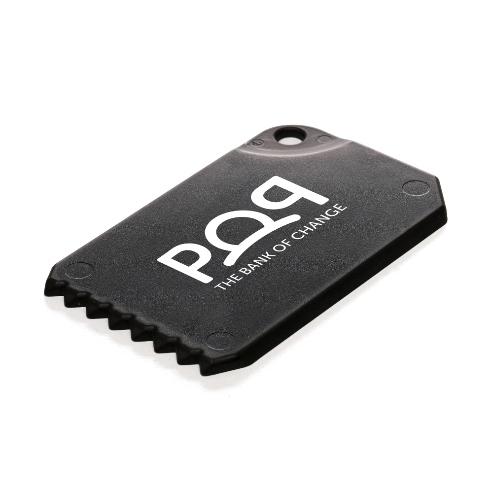 Made in Britain Recycled Business Card Style Ice Scraper