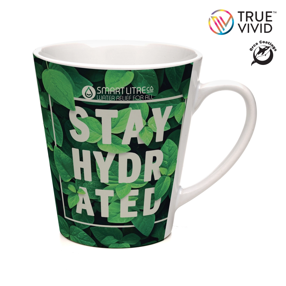 Latte White Gloss Full Colour Mug