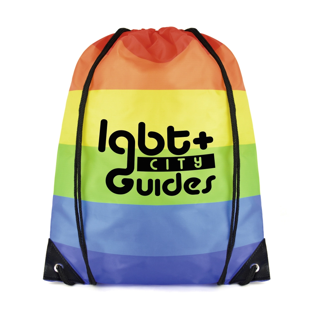Rainbow Pegasus Drawstring Bag