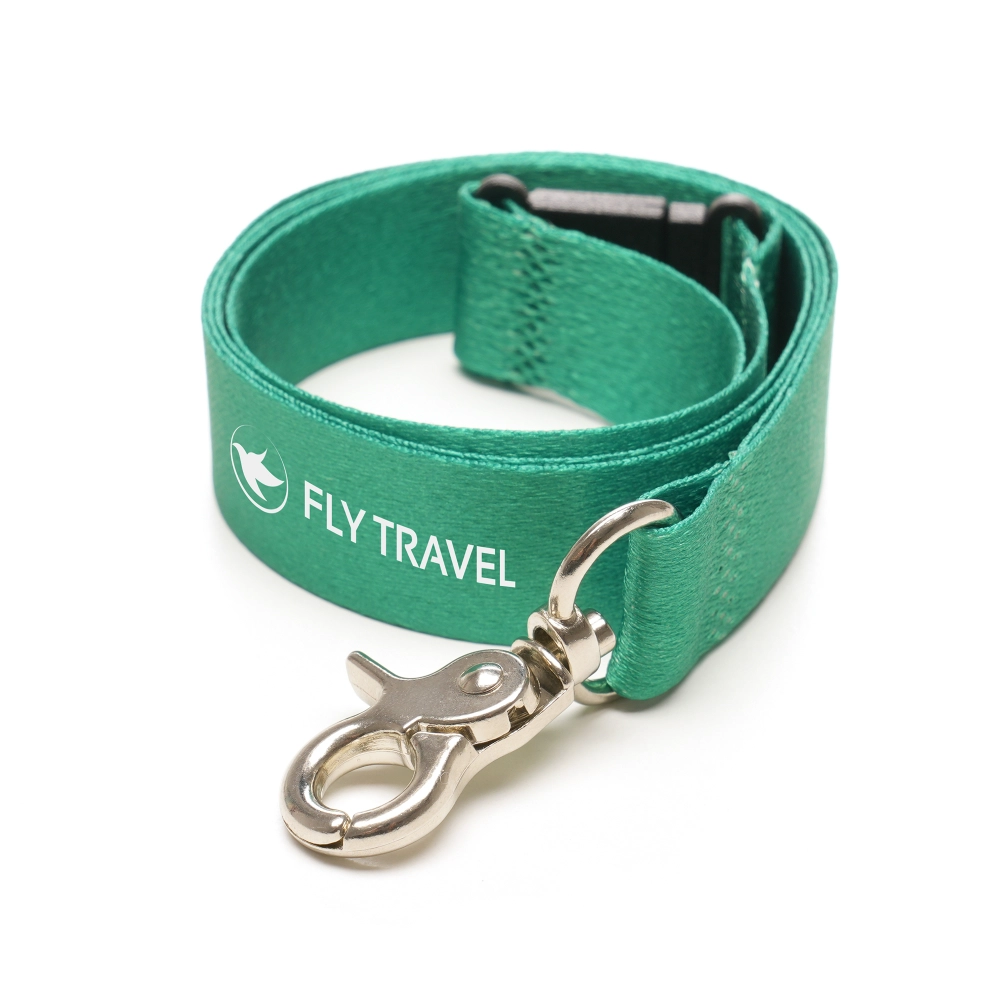 Made in Britain RPET Lanyard With Chunky Metal Cli