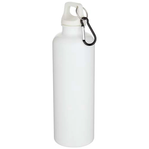 Oregon 750 ml solid colour RCS recycled plastic water bottle with carabiner  