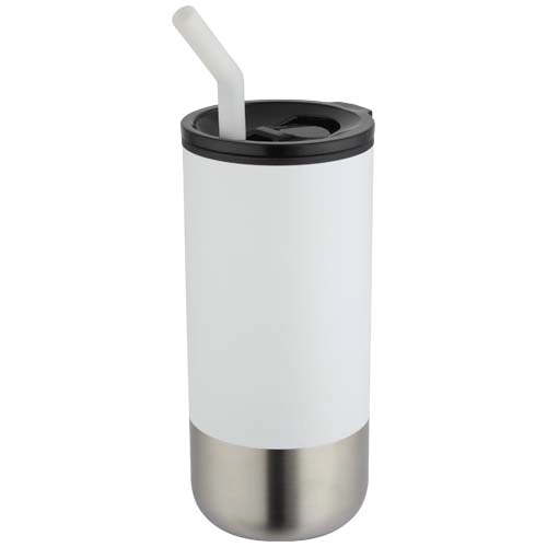 Grayson 480 ml RCS recycled insulated tumbler with straw