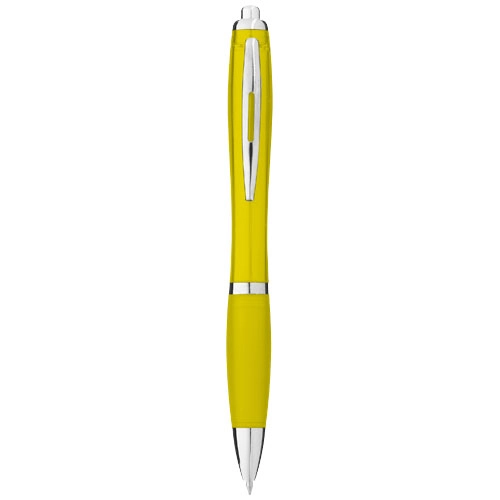 Nash ballpoint pen with coloured barrel and grip (black ink)