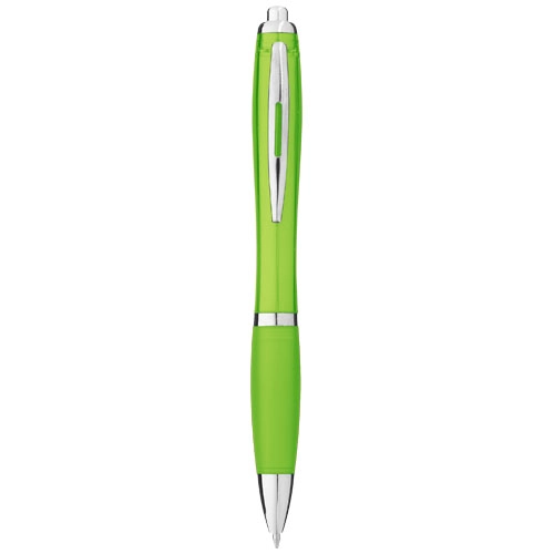 Nash ballpoint pen with coloured barrel and grip (black ink)