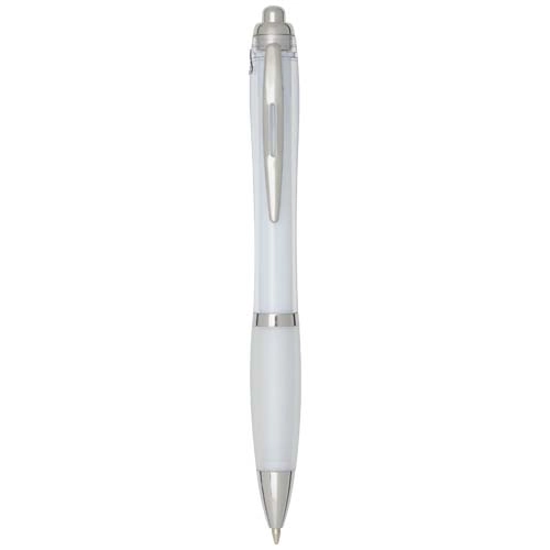 Nash RCS recycled plastic ballpoint pen with coloured barrel and grip (black ink)