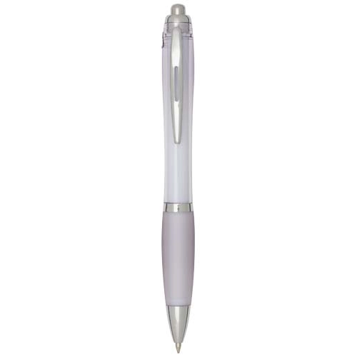 Nash RCS recycled plastic ballpoint pen with coloured barrel and grip (black ink)