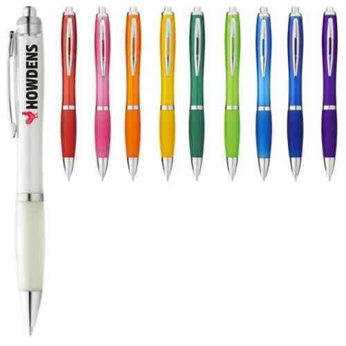 Nash ballpoint pen coloured barrel and grip (blue ink)