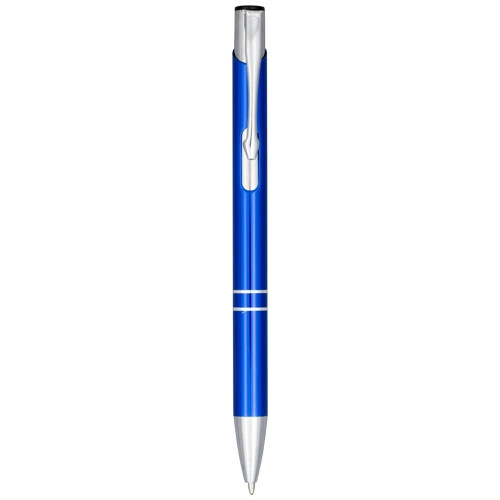 Moneta anodized aluminium click ballpoint pen (blue ink)