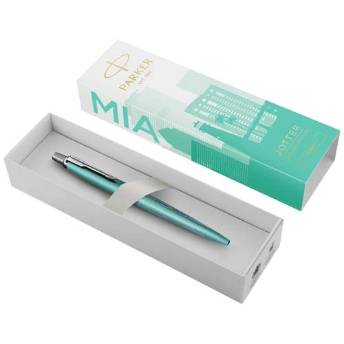 Parker Jotter SE Global Icons colour trim ballpoint pen (blue ink)