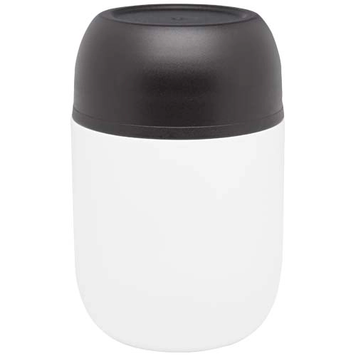 Supo 480 ml double-walled recycled stainless steel lunch pot with foldable spoon